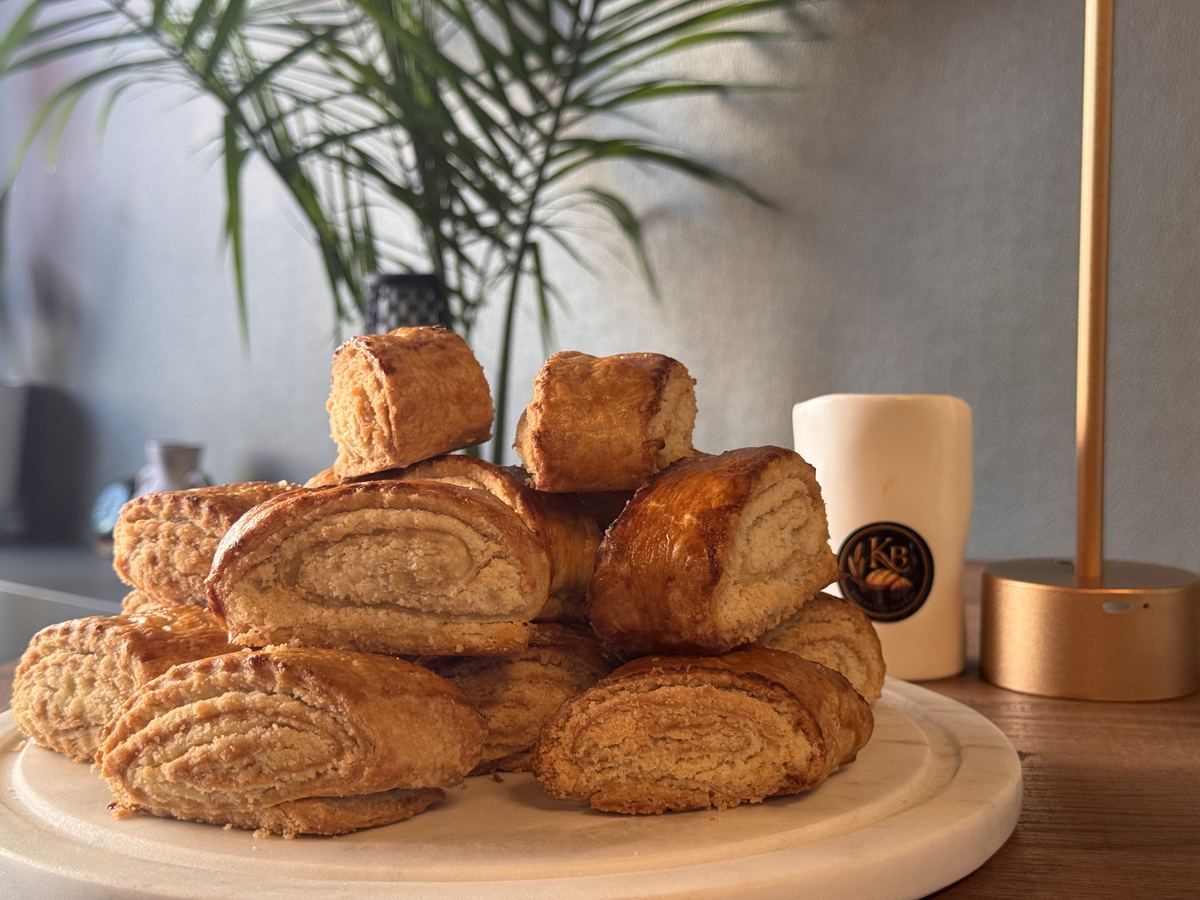 Kada pastries stacked at Kolhelly Bakery